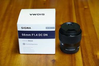 продам объектив sigma 56 mm f1.4 canon ef-m