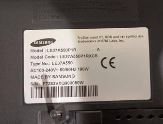 Продам неисправный телевизор Самсунг на запчасти