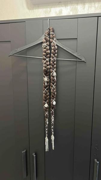 Косы 16см коричневые