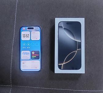 iPhone 16 pro, 128 Gb, SIM и eSIM, натуральный титан, отличное состояние