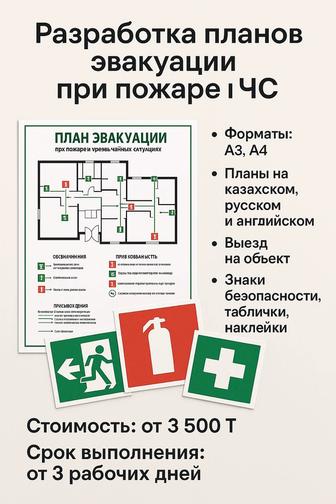 Разработка планов эвакуации при пожаре