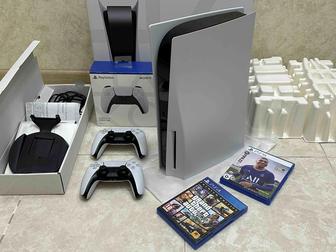 PlayStation 5 1TB 2 Джойстика FIFA22 GTA5 Игровая Приставка Ps Пс Pc