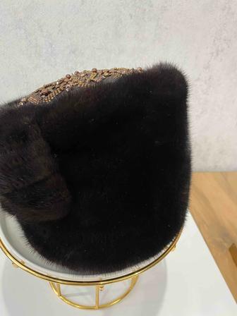 Норковая шапка 58-60 размер