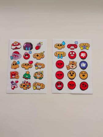 30 наклеек Brawl stars