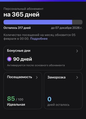 Абонемент 1fit