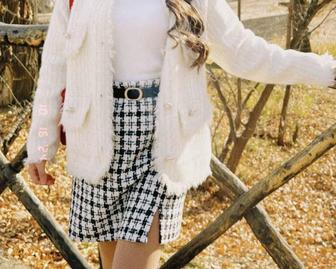 Юбка твидовая