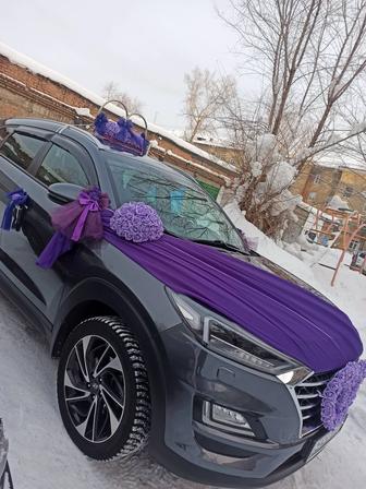 Комплект украшений на свадебный автомобиль