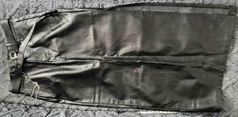 Кожный юбка новый