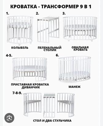 Продам Кровать-трансформер 9 в 1 Северное сияние