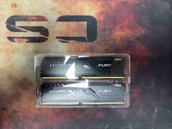 Продам оперативную память Kingston HyperX Fury кит по 8гб (16гб общая) 2400