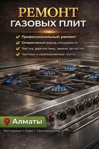 ремонт газовых плит в Алматы.