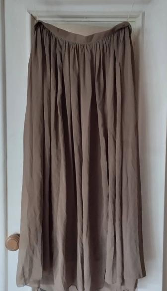Юбка Шифон,р.-М. Костюм Летний, р52.Юбка,Офис,р.52