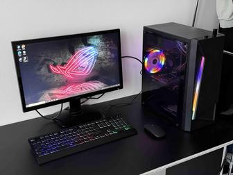 Игровой компьютер, комплект, монитор, пк, системный блок, видеокарта, комп