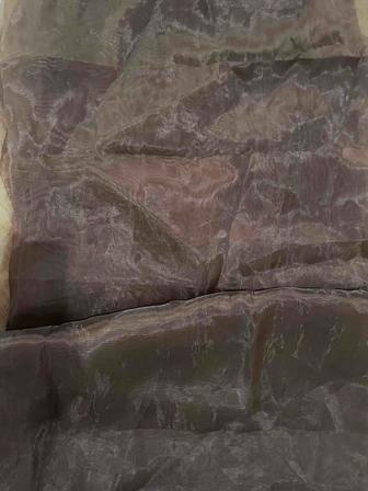 Тюль коричневый