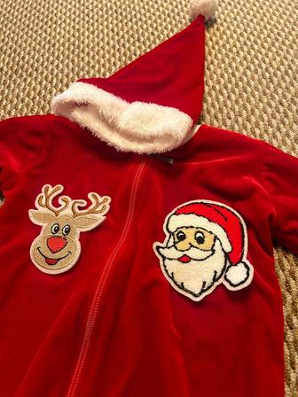 Новогодняя одежда для малыша. Комбинезон