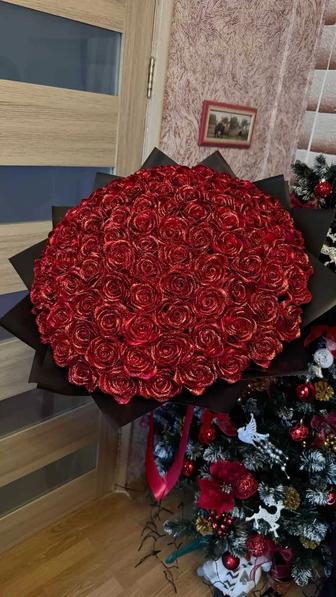 Букет из атласных лент