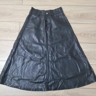 Юбка из эко кожи