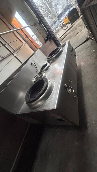 Вок плита газовая 2 конфорки