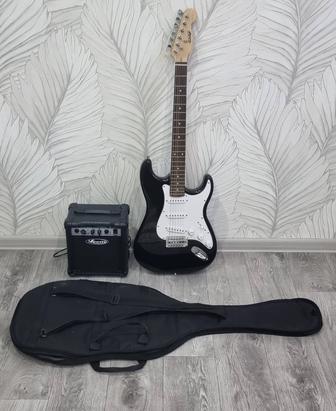 Продам электрогитару в новом состоянии , комбо усилитель ,чехол, ремень.