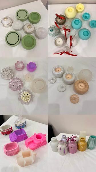 Продаю весь набор молдов готовые свечи и подарки!