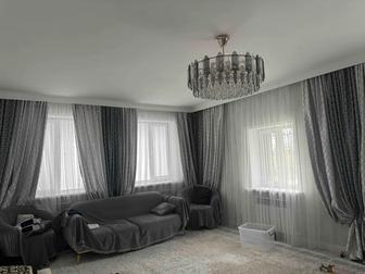 Шторы без тюля для зала (4 окна)