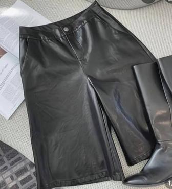 Кожанный шорты бермуд