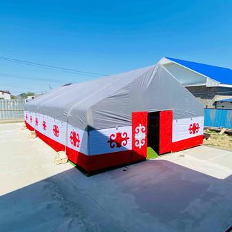 Аренда палатки. В комплект палатки входит
Палатка.Столы скамейки.Посуда.