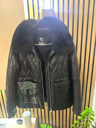 Кожный куртка