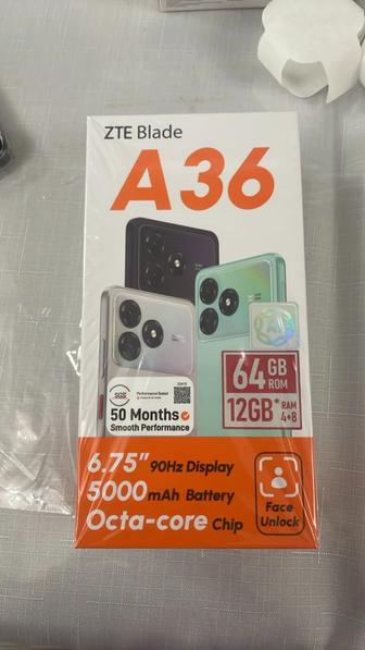 Продам абсолютно новый телефон смартфон ztea36в коробке