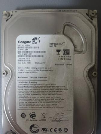 жёсткий диск Seagate 500gb sata