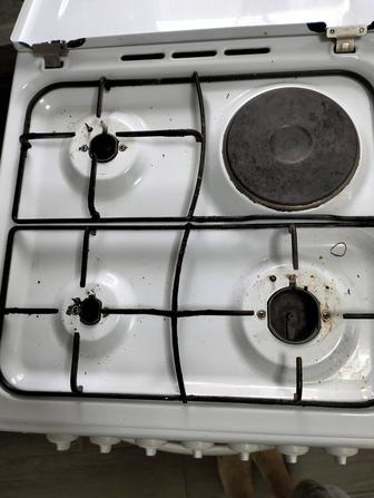 Продам Бу газ электро плиту 1 конфорка электрический 3 конфорка газовая,дух