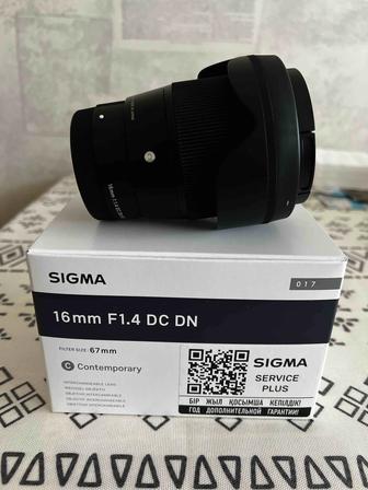 Продам объектив Sigma 16mm f/1.4 DC DN (Sony E)