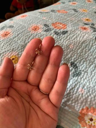 Продам серебряные детские серьги