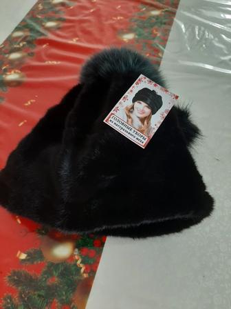 Женский натуральный шапка