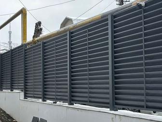 Забор Жалюзи ТВИН и ЭКО под ключ