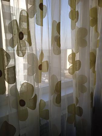 Тюль готовая лен турция