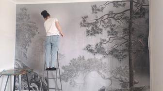 Обои, любой сложности. Полотно. Фотообои.