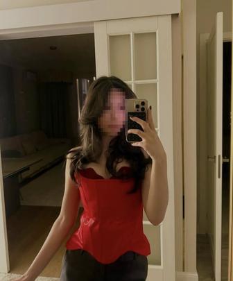 Корсет красный женский