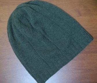 Шапка бини, хлопок и шерсть Италия, ручная работа, отличный подарок