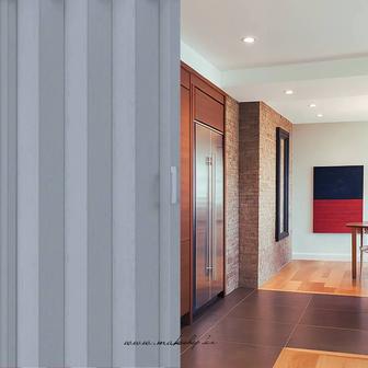 Акция! Раздвижная дверь гармошка пластиковые 82х203см складные купе ширма