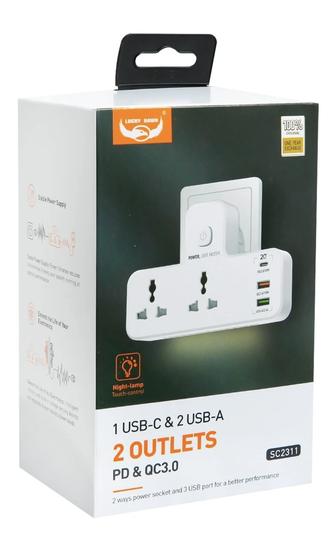 Встраиваемая SC2311, USB-розетка цвет белый