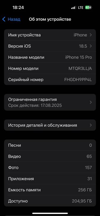 Айфон 15 про 256г Есим