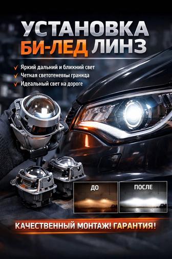 Установка БИ ЛЭД оптики