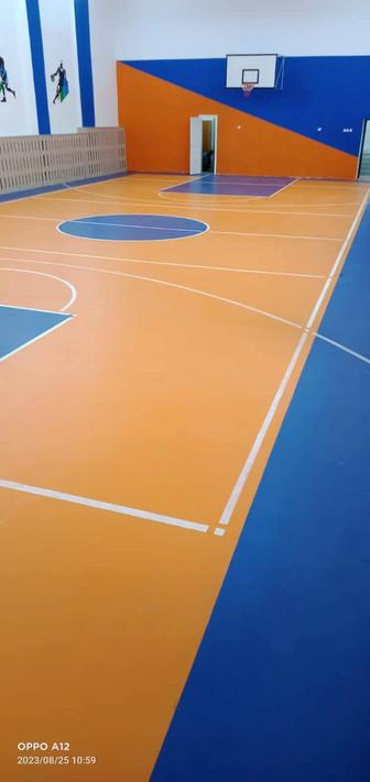 Натяжные потолки, спортивный ленолиум, обой, наливной пол, и многое другое