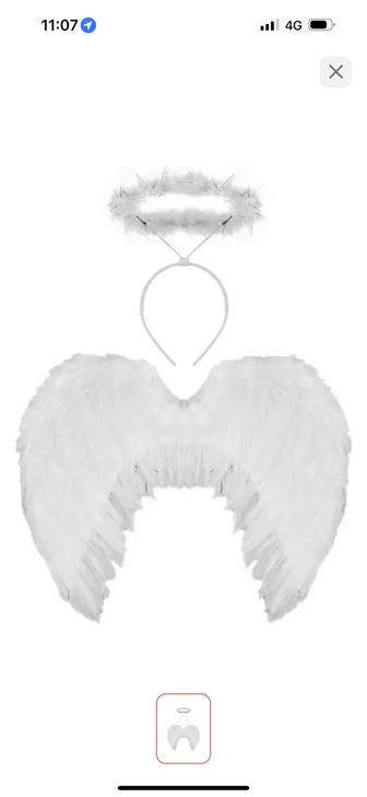 Крылья ангела и нимб