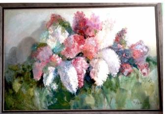 Картина Цветущие сирени ,р/р 120см/100см.