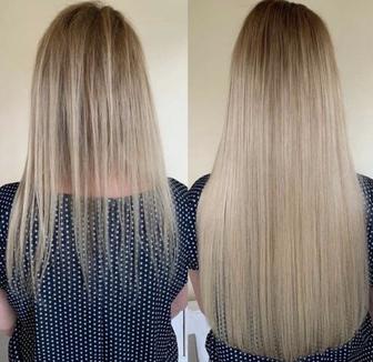 Наращивание волос био и натуральные