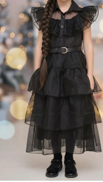 Платье Вэнсдей для девочек