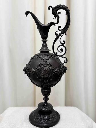 Антикварный бронзовый кувшин XIX век, Франция, стиль Barye 50см