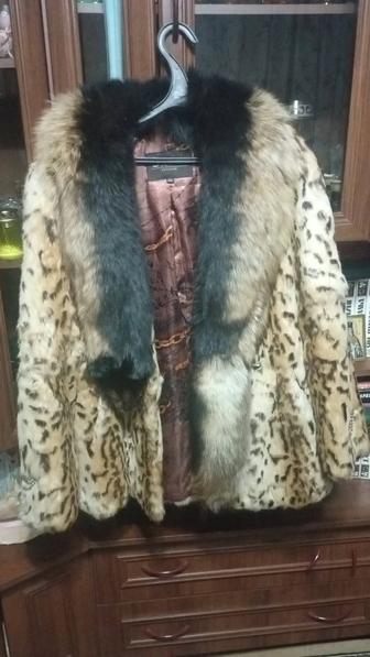Продам шубку рысь,ворот чернобурка